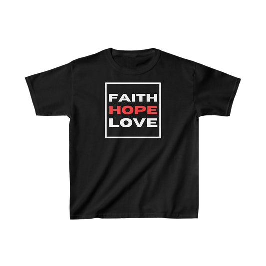 Faith Hope Love Kids Tee