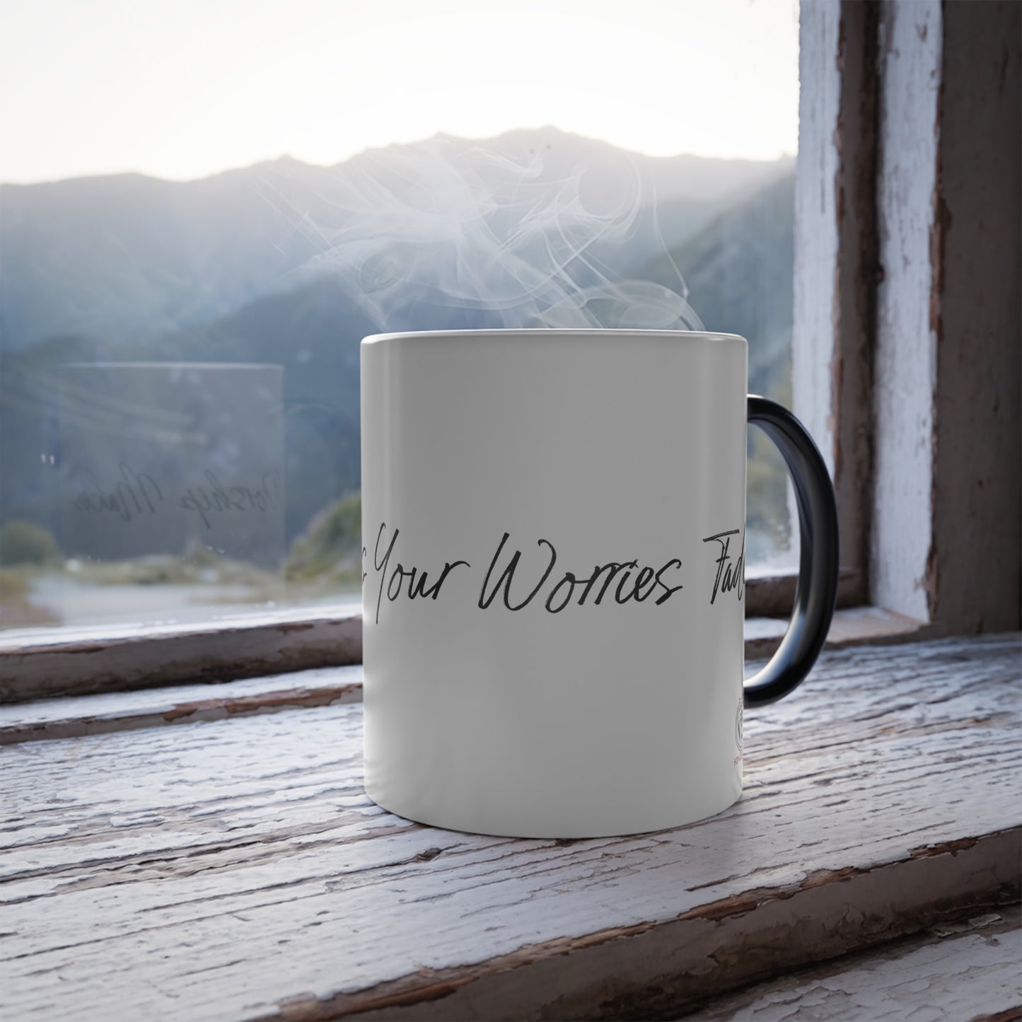 "Worship Makes Your Worries Fade" Color Changing Mug, 11oz