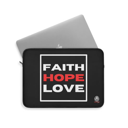 Faith Hope Love Laptop Sleeve