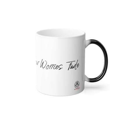 "Worship Makes Your Worries Fade" Color Changing Mug, 11oz