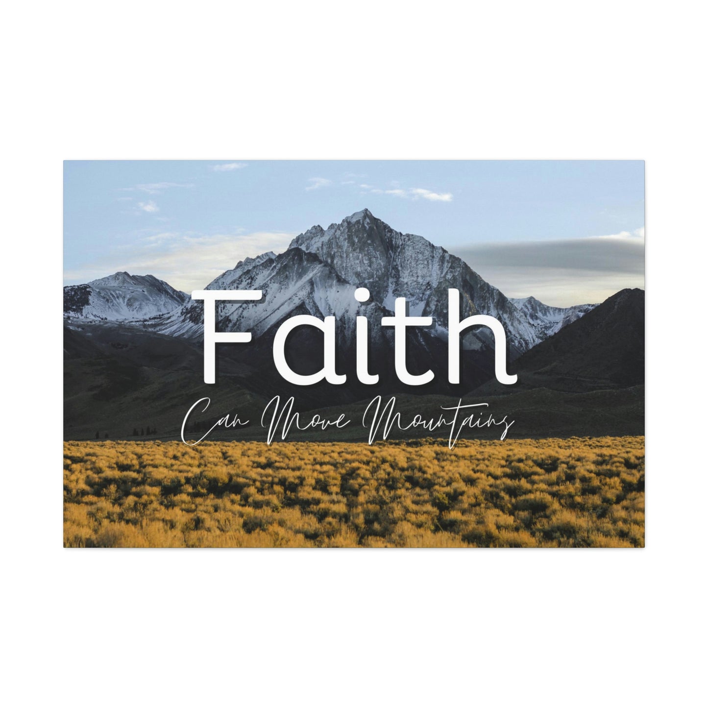 Faith Can Move Mountains Canvas