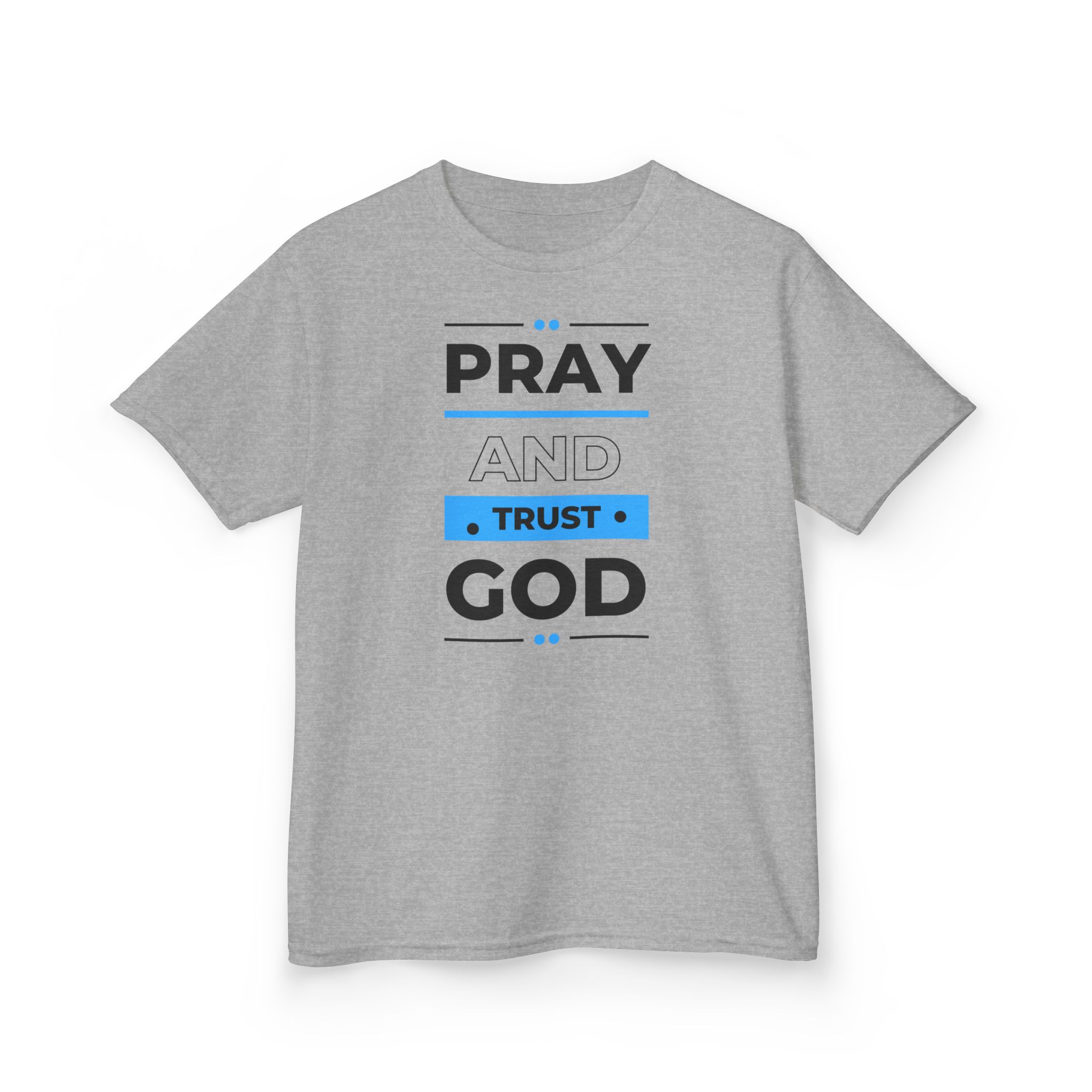 Pray and Trust God Kids Tee Kids Christian Apparel & Accessories Pray and Trust God Kids Tee - Image 7