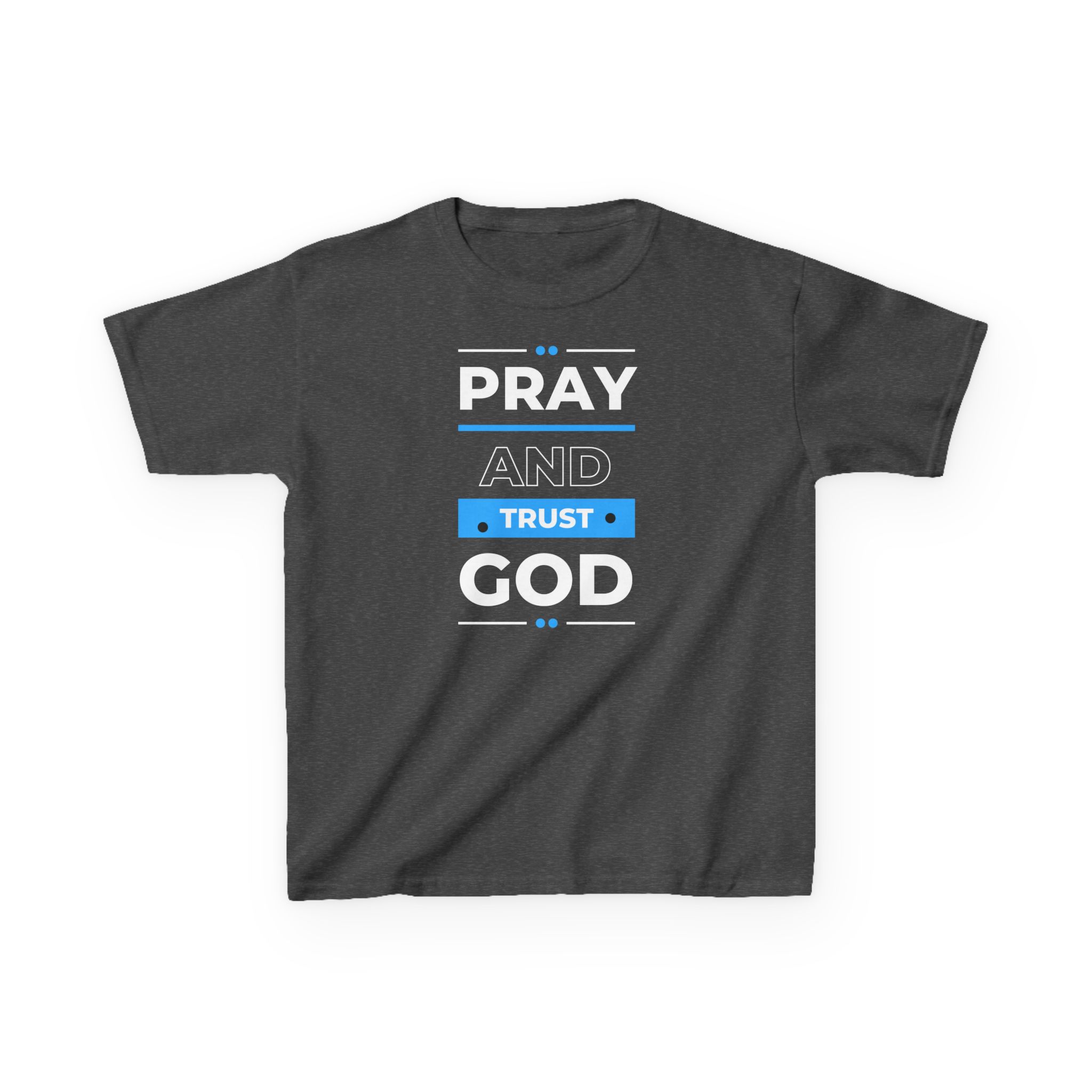 Pray and Trust God Kids Tee Kids Christian Apparel & Accessories Pray and Trust God Kids Tee - Image 17