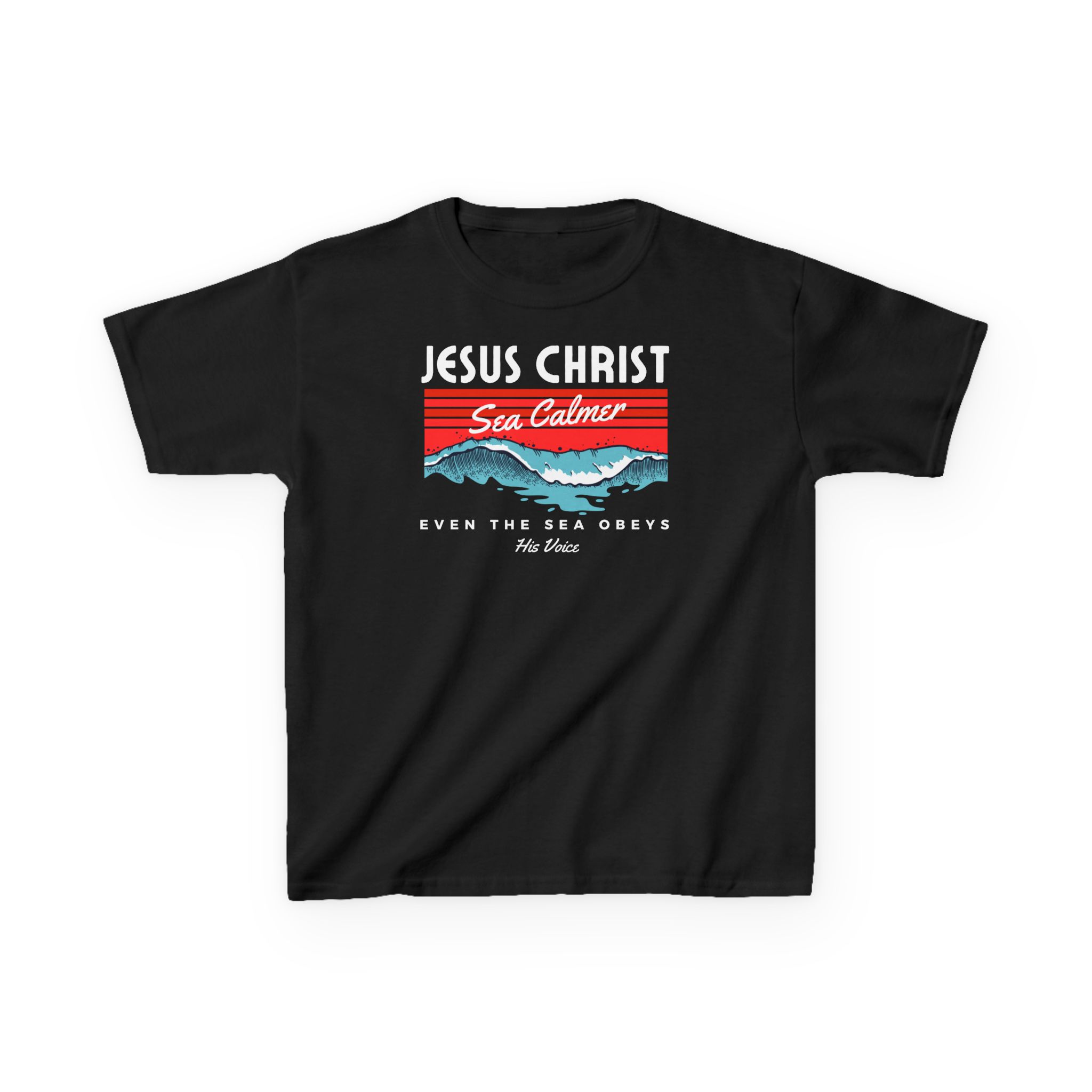Jesus Christ Sea Calmer Kids Tee Kids Christian Apparel & Accessories Jesus Christ Sea Calmer Kids Tee - Image 9