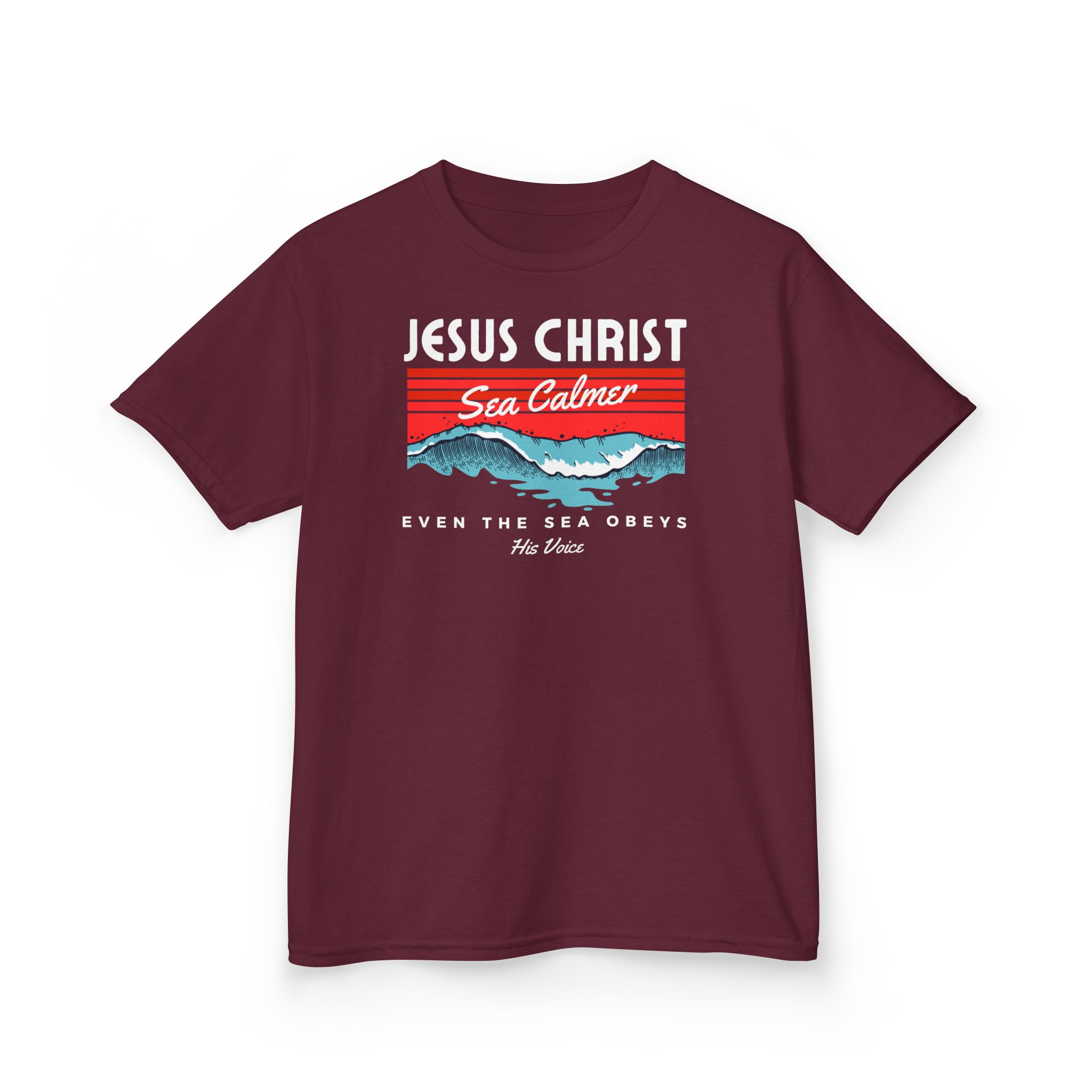 Jesus Christ Sea Calmer Kids Tee Kids Christian Apparel & Accessories Jesus Christ Sea Calmer Kids Tee - Image 19