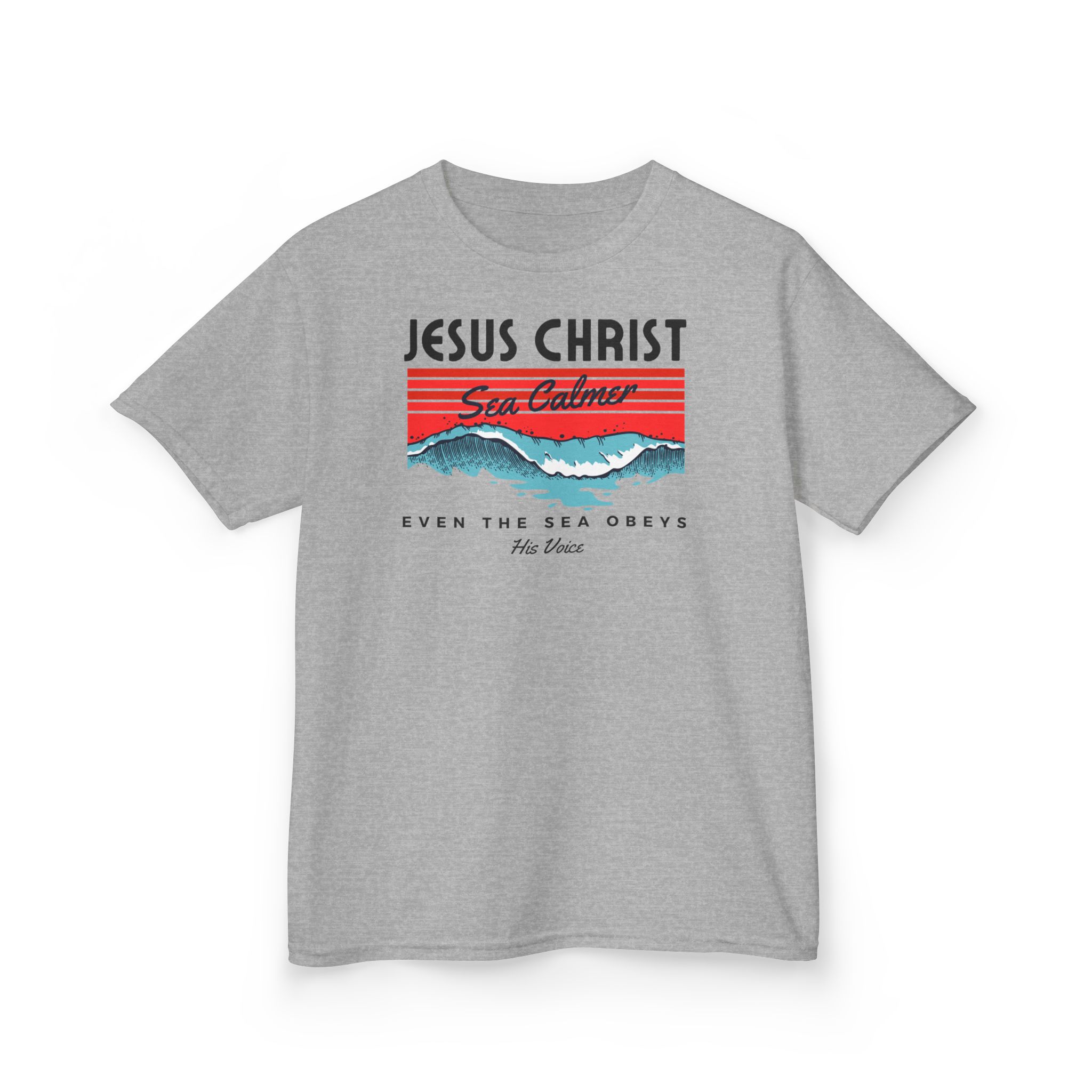 Jesus Christ Sea Calmer Kids Tee Kids Christian Apparel & Accessories Jesus Christ Sea Calmer Kids Tee - Image 15