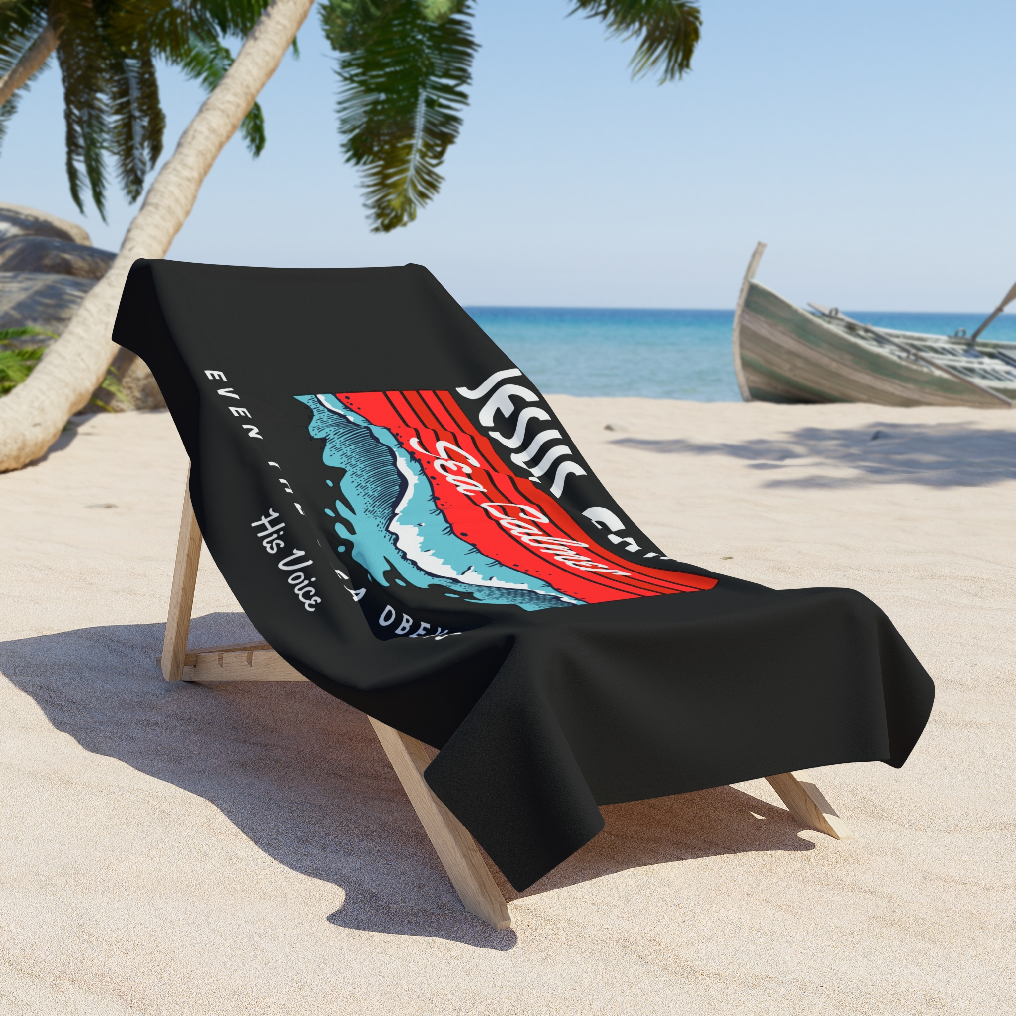 Sea Calmer Beach Towel Home & Living Christian Apparel & Accessories Sea Calmer Beach Towel - Image 2