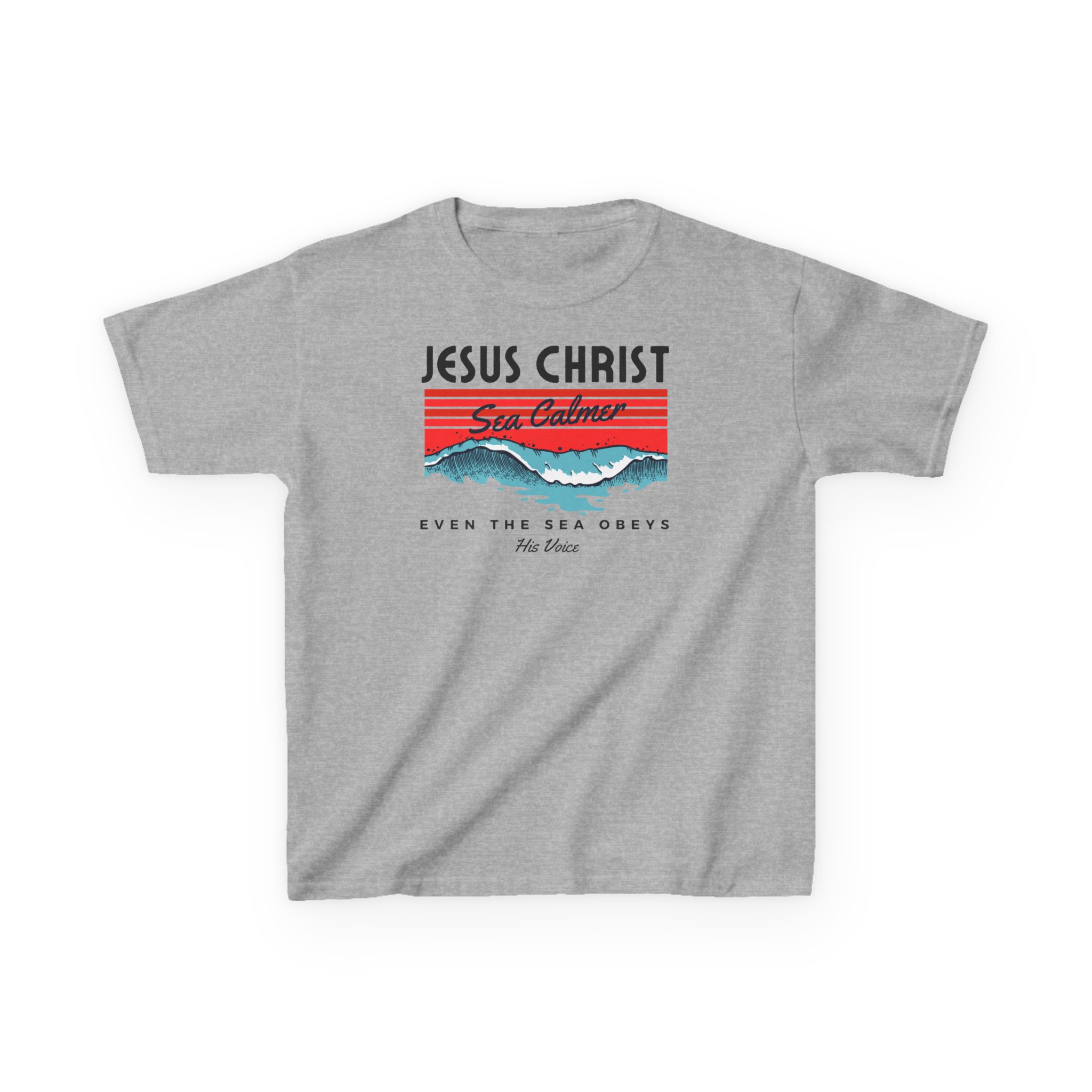 Jesus Christ Sea Calmer Kids Tee Kids Christian Apparel & Accessories Jesus Christ Sea Calmer Kids Tee - Image 13