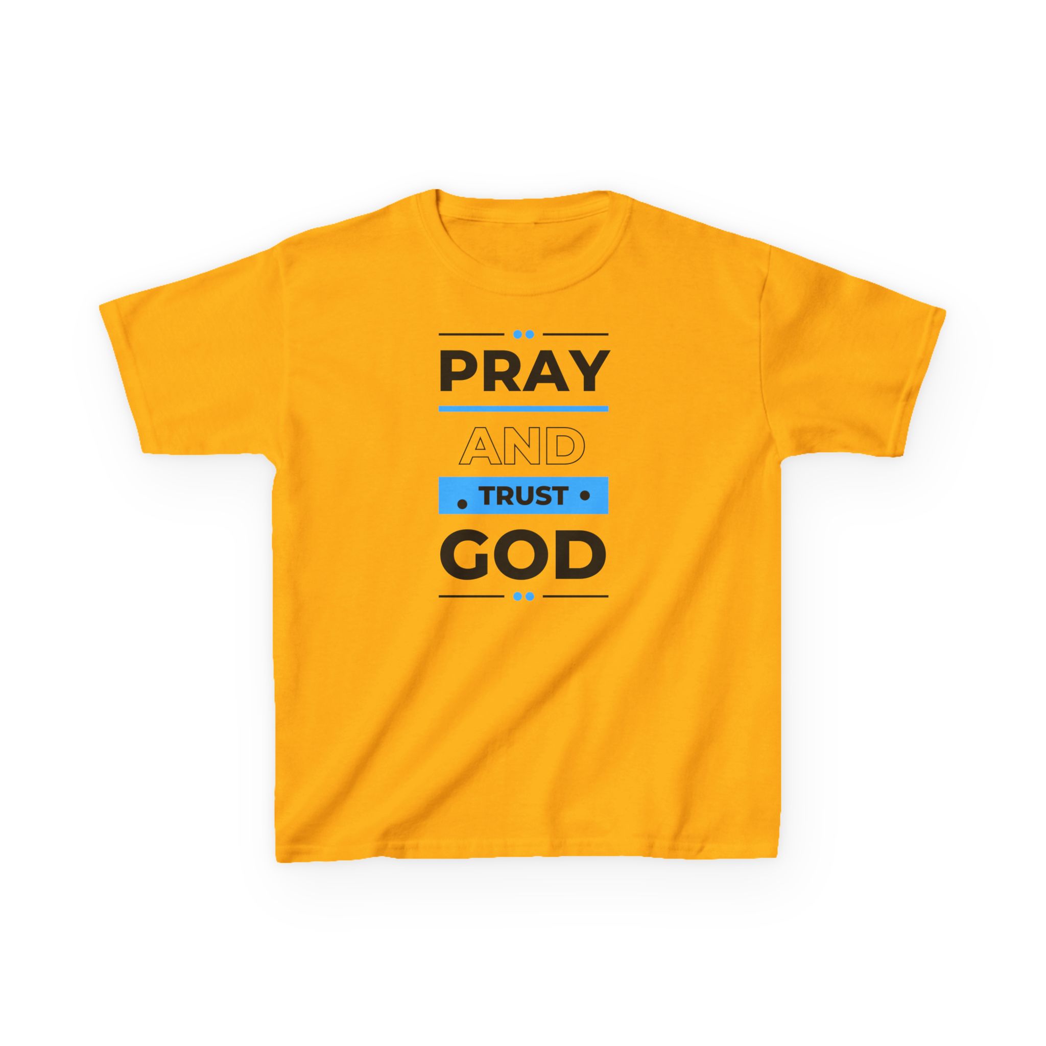 Pray and Trust God Kids Tee Kids Christian Apparel & Accessories Pray and Trust God Kids Tee - Image 9