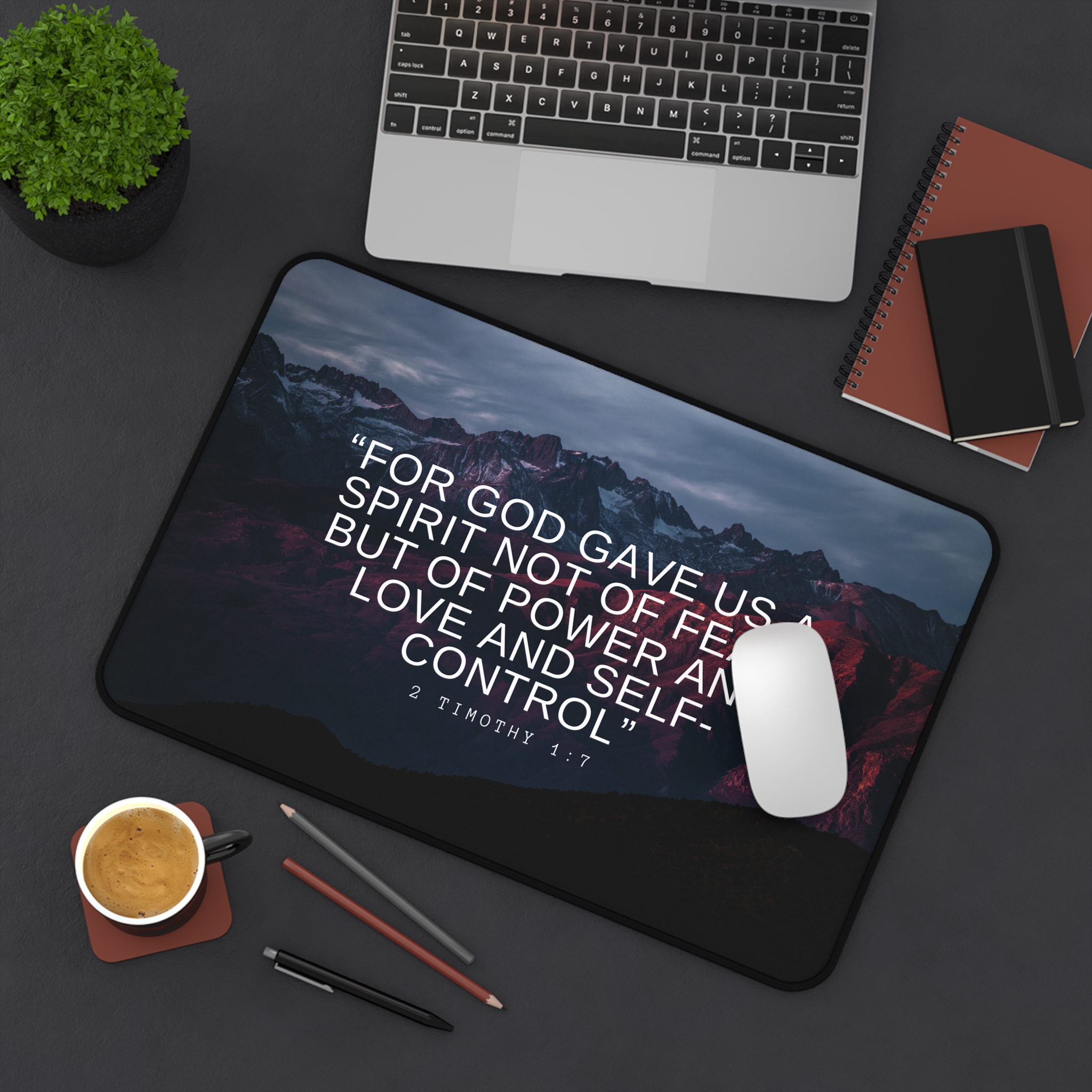 Power, Love, and Self Control Desk Mat Electronics Christian Apparel & Accessories Power, Love, and Self Control Desk Mat - Image 4