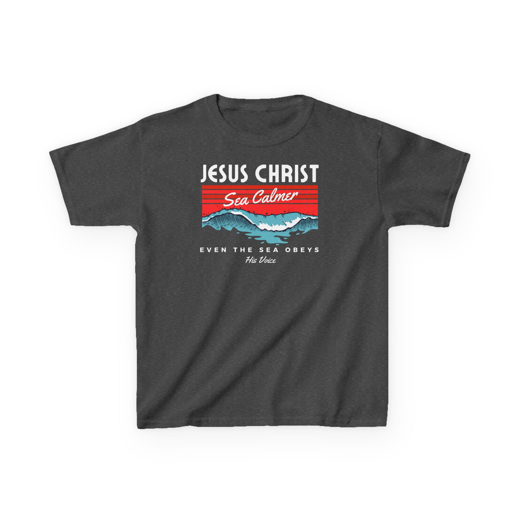 Jesus Christ Sea Calmer Kids Tee Kids Christian Apparel & Accessories Jesus Christ Sea Calmer Kids Tee - Image 21