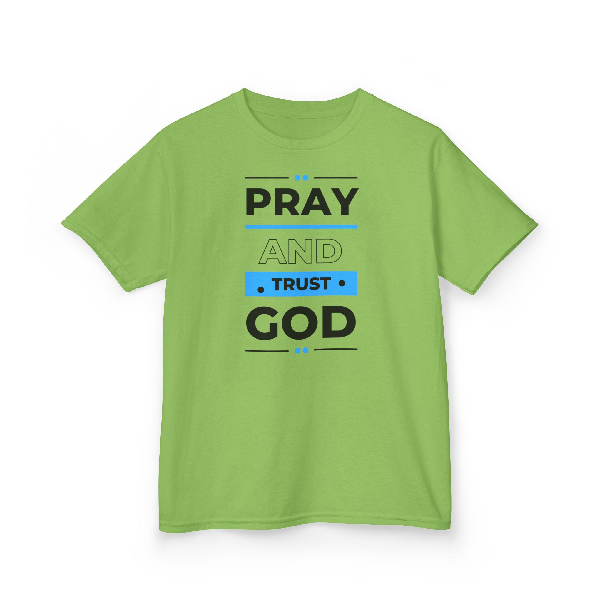 Pray and Trust God Kids Tee Kids Christian Apparel & Accessories Pray and Trust God Kids Tee - Image 15
