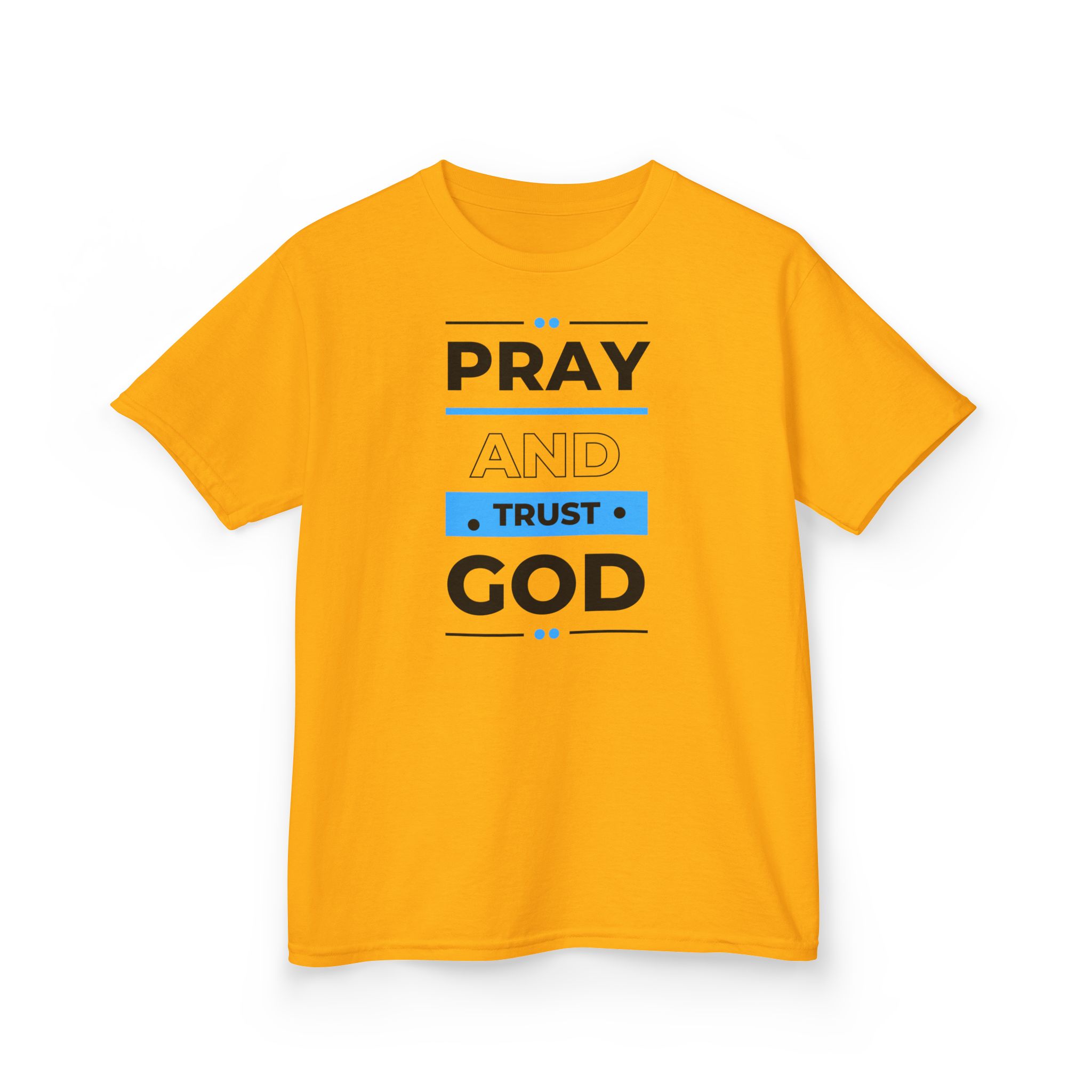 Pray and Trust God Kids Tee Kids Christian Apparel & Accessories Pray and Trust God Kids Tee - Image 11