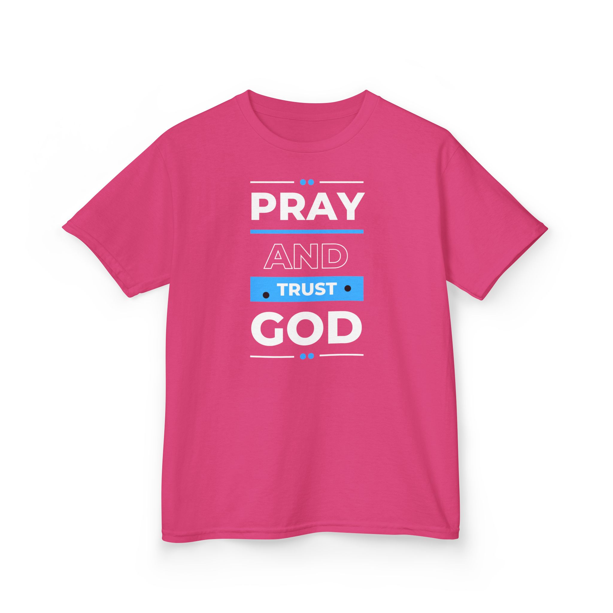 Pray and Trust God Kids Tee Kids Christian Apparel & Accessories Pray and Trust God Kids Tee - Image 31
