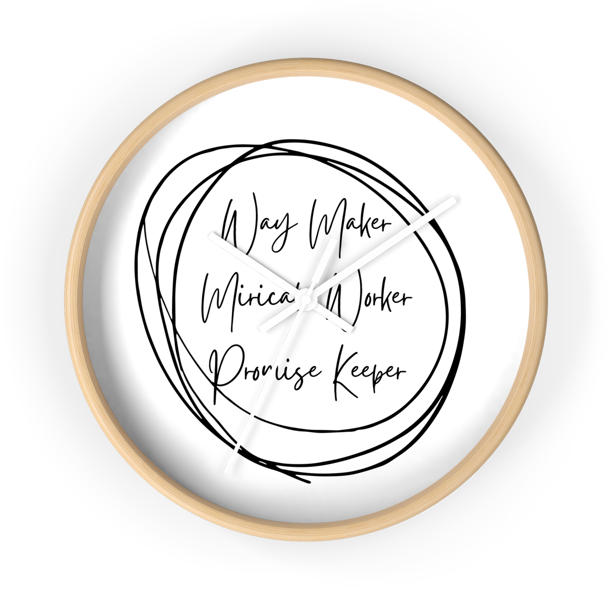Way Maker Wall Clock Home & Living Christian Apparel & Accessories Way Maker Wall Clock - Image 4