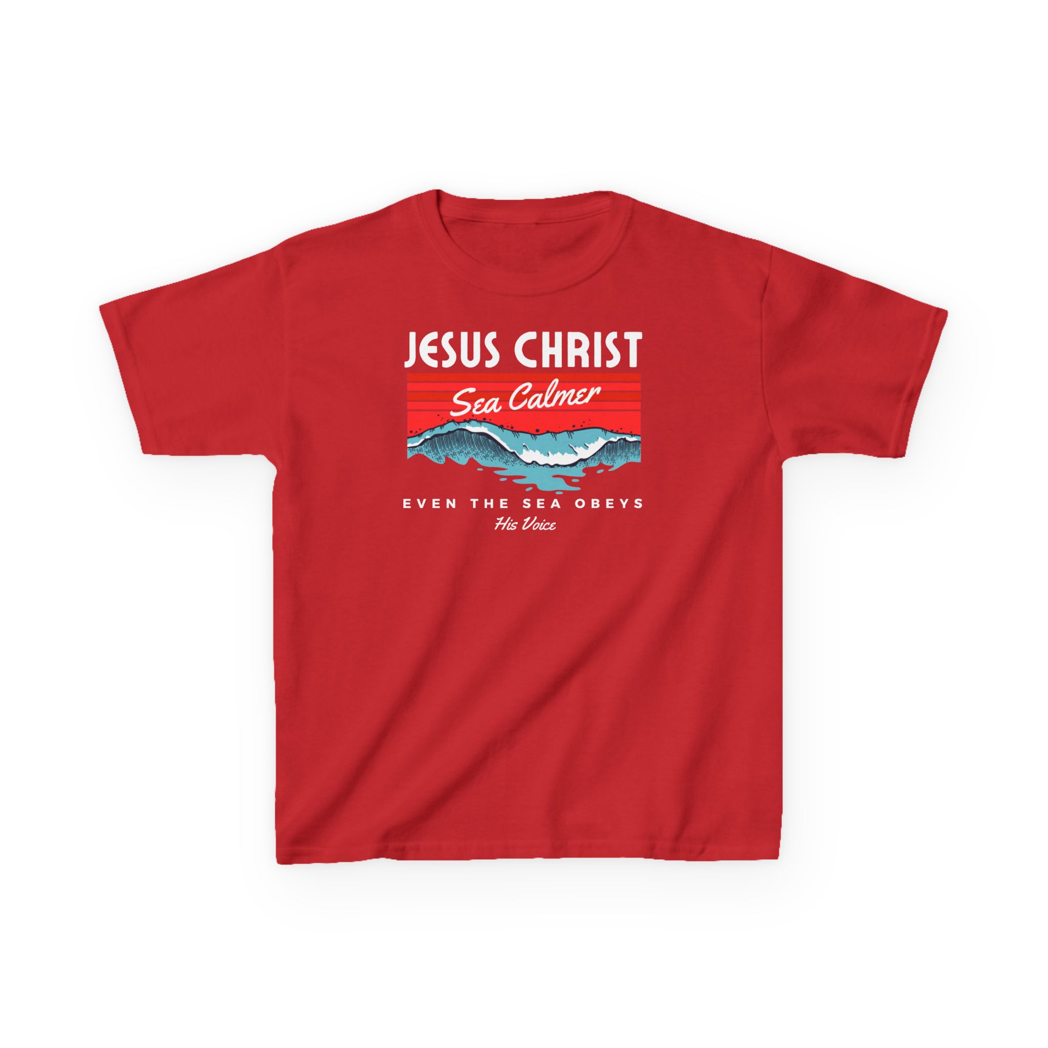 Jesus Christ Sea Calmer Kids Tee Kids Christian Apparel & Accessories Jesus Christ Sea Calmer Kids Tee - Image 33