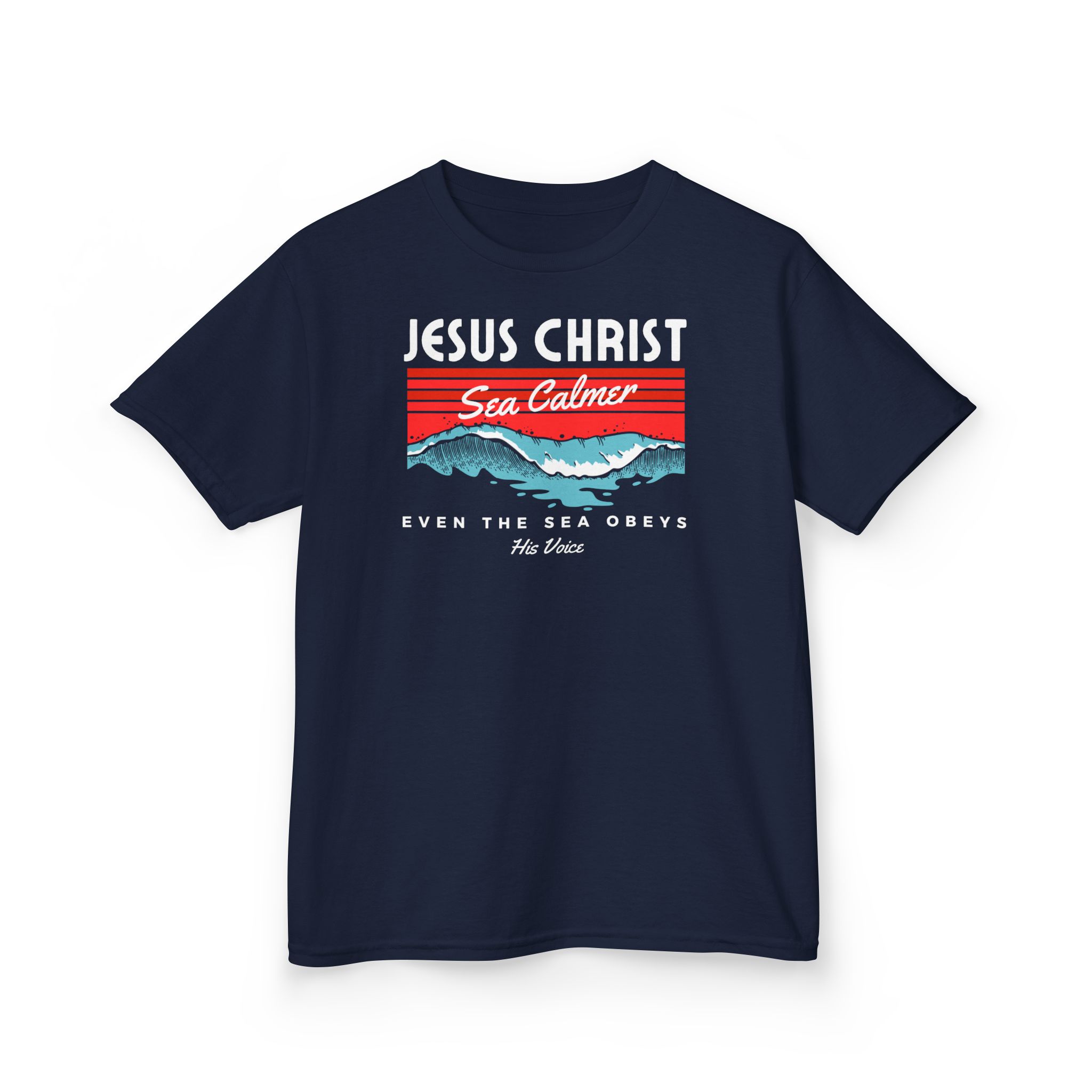 Jesus Christ Sea Calmer Kids Tee Kids Christian Apparel & Accessories Jesus Christ Sea Calmer Kids Tee - Image 31