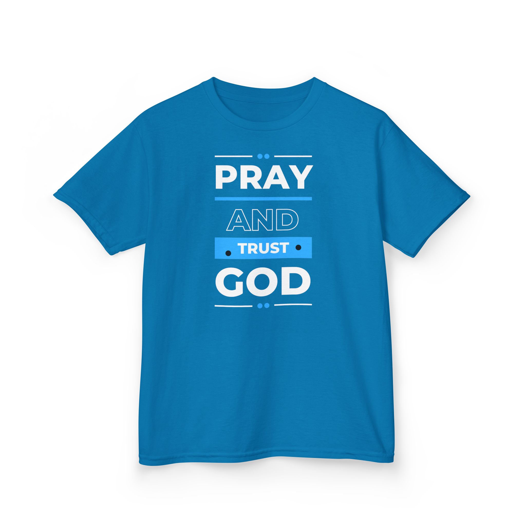 Pray and Trust God Kids Tee Kids Christian Apparel & Accessories Pray and Trust God Kids Tee - Image 23