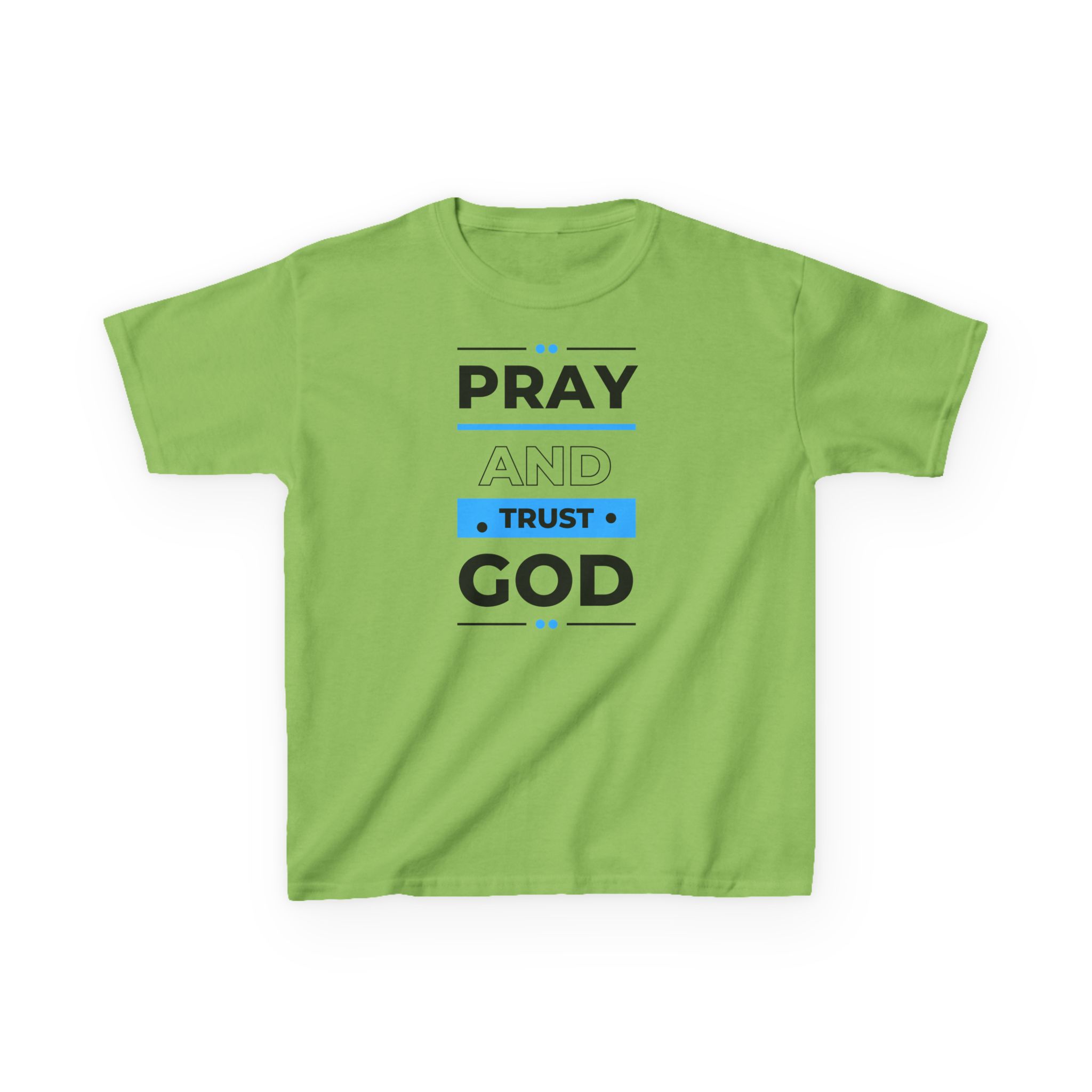Pray and Trust God Kids Tee Kids Christian Apparel & Accessories Pray and Trust God Kids Tee - Image 13