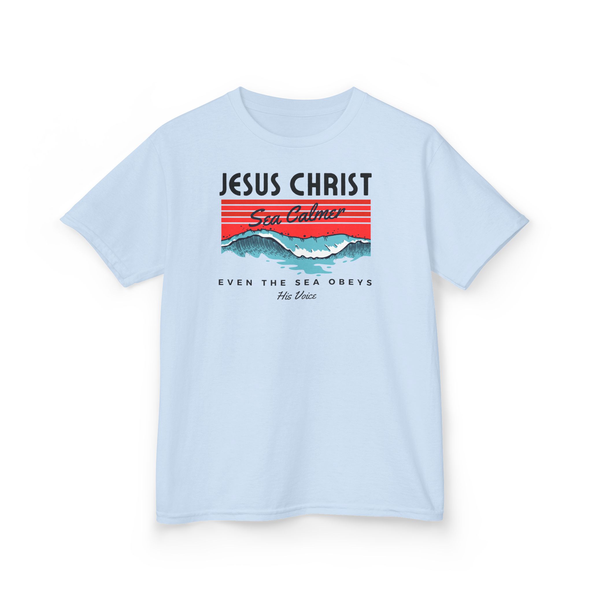 Jesus Christ Sea Calmer Kids Tee Kids Christian Apparel & Accessories Jesus Christ Sea Calmer Kids Tee - Image 3