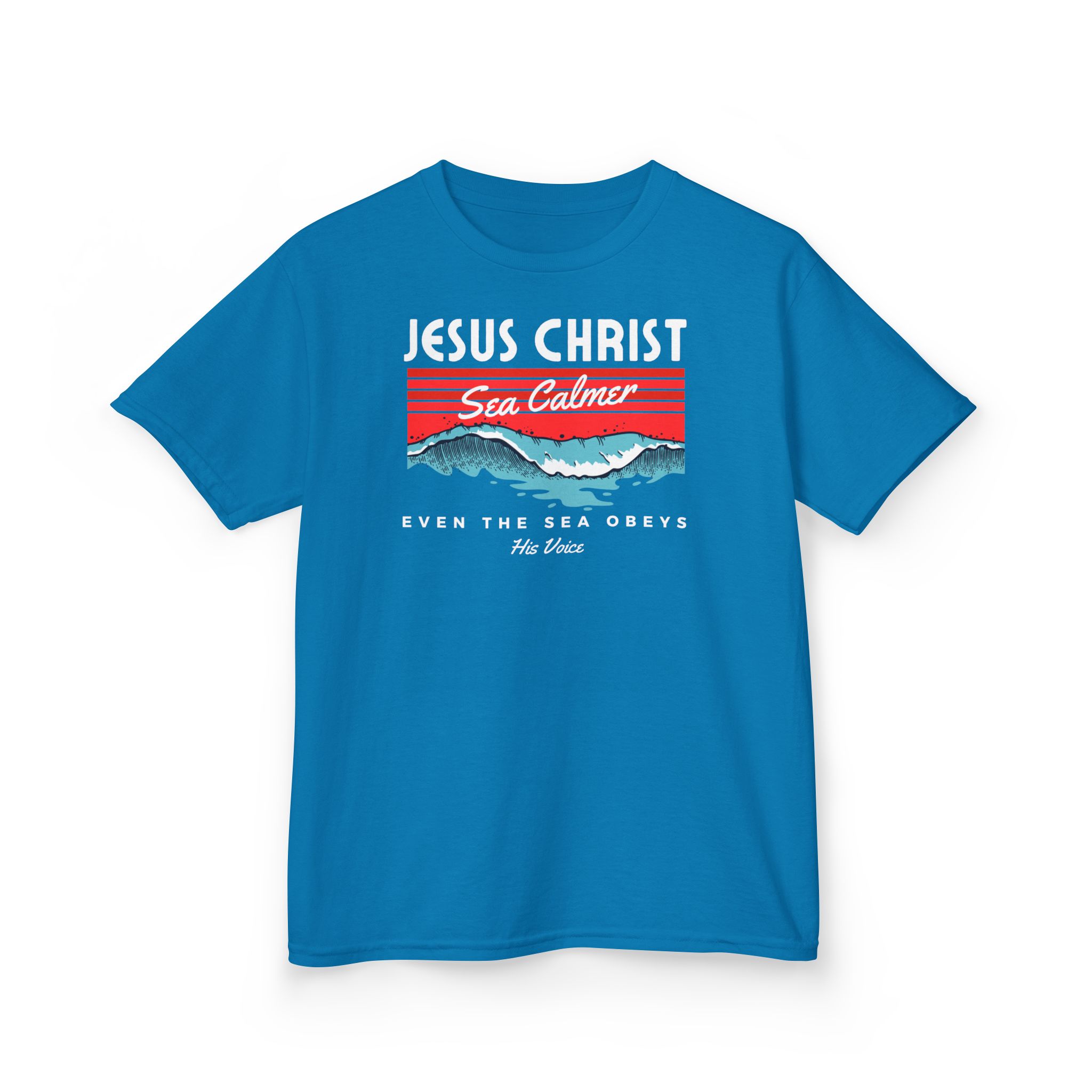 Jesus Christ Sea Calmer Kids Tee Kids Christian Apparel & Accessories Jesus Christ Sea Calmer Kids Tee - Image 27
