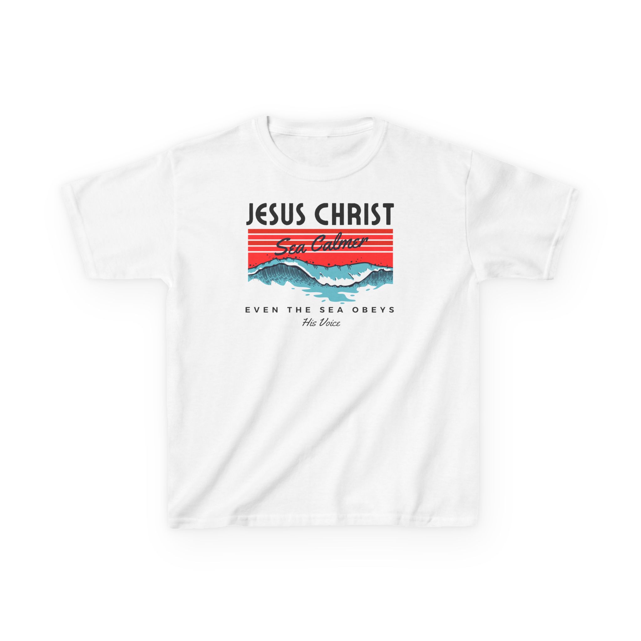 Jesus Christ Sea Calmer Kids Tee Kids Christian Apparel & Accessories Jesus Christ Sea Calmer Kids Tee - Image 5
