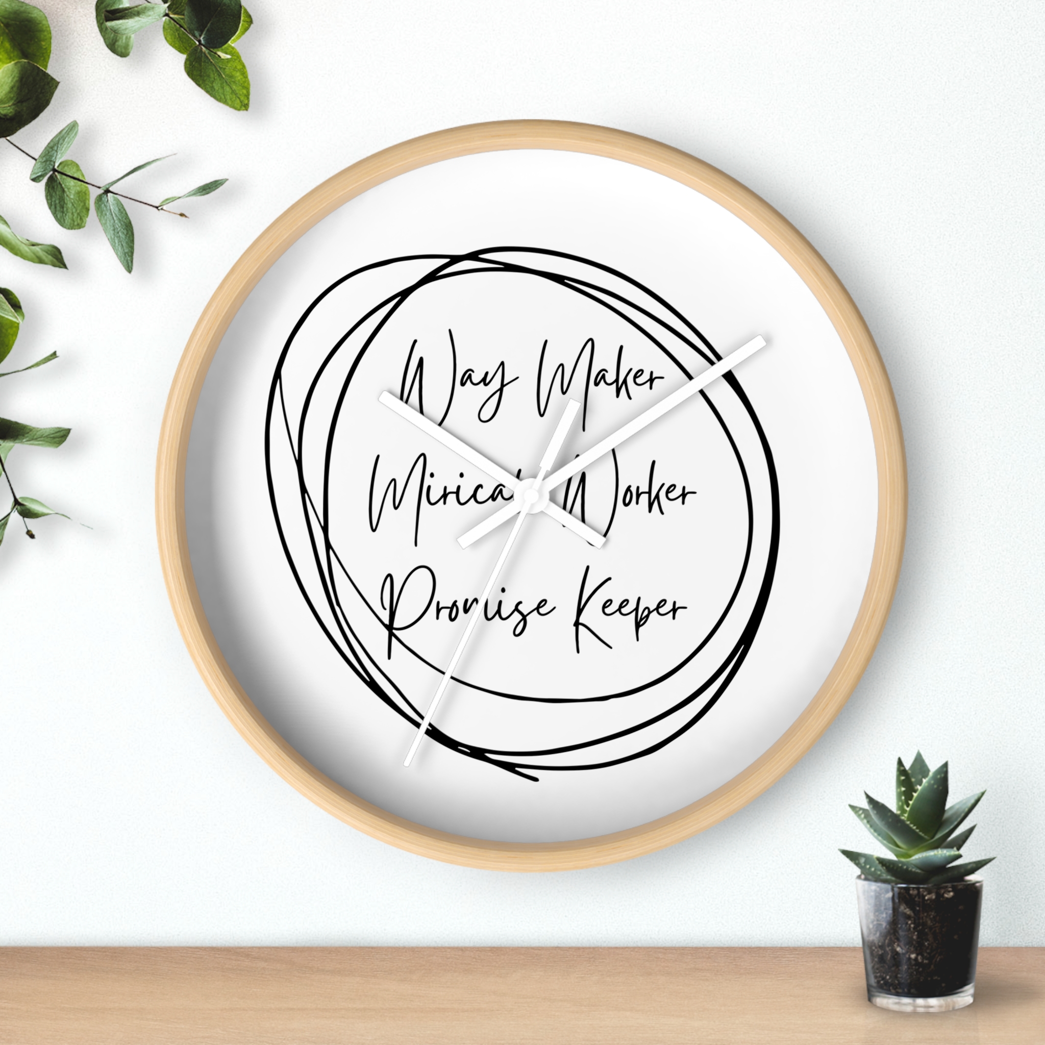 Way Maker Wall Clock Home & Living Christian Apparel & Accessories Way Maker Wall Clock - Image 6
