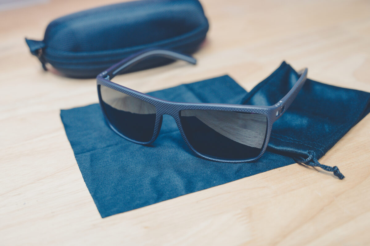 Cross Vision Sunglasses with black frames and black lenses, faith-based accessory