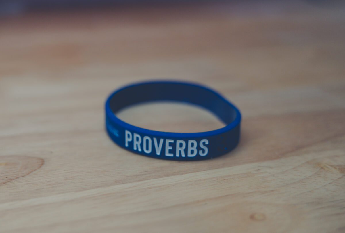 Proverbs 3:5 Silicone Bracelet with “Trust in the Lord” message
