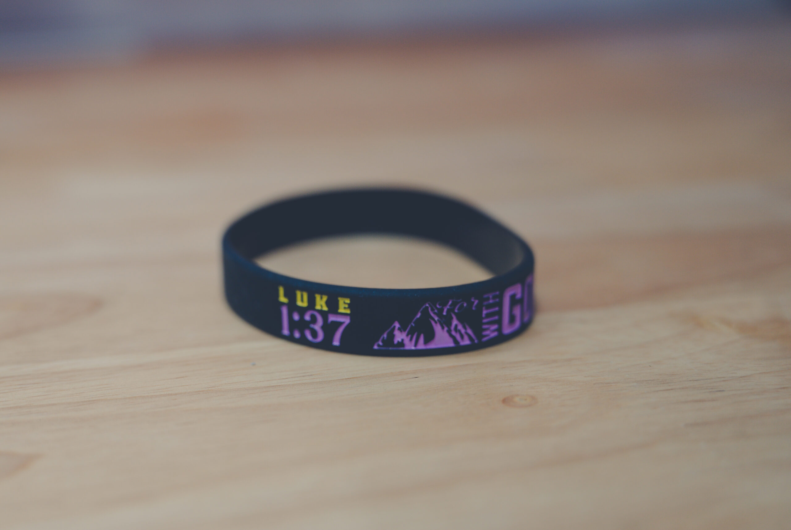 Luke 1:37 Silicone Bracelet Accessories Christian Apparel & Accessories Luke 1:37 Silicone Bracelet - Image 2