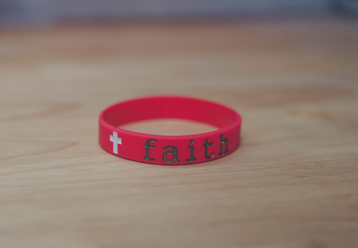 Faith Silicone Bracelet with Hebrews 11:1 “Faith is the assurance of things hoped for”