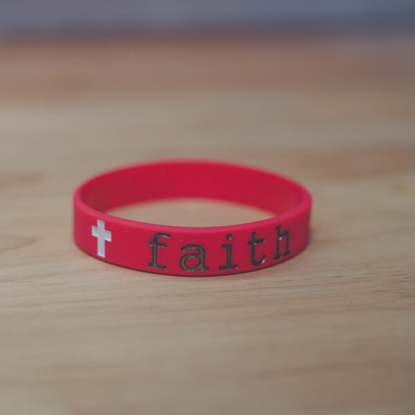 Faith Silicone Bracelet with Hebrews 11:1 “Faith is the assurance of things hoped for”