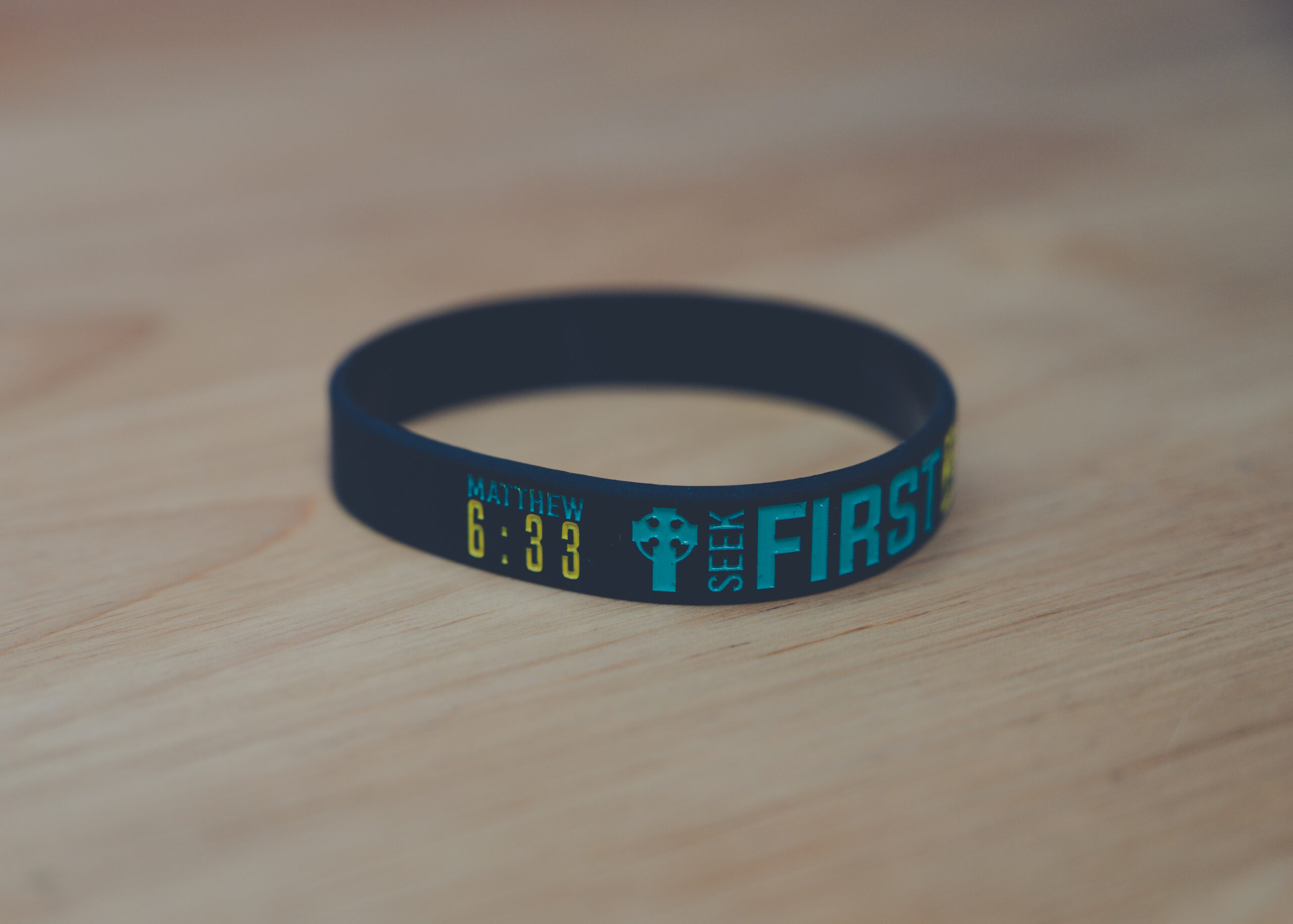 Matthew 6:33 Silicone Bracelet Accessories Christian Apparel & Accessories Matthew 6:33 Silicone Bracelet - Image 2