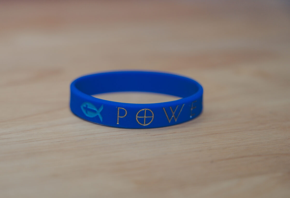 Power Silicone Bracelet with Luke 18:19 “Only God is good”
