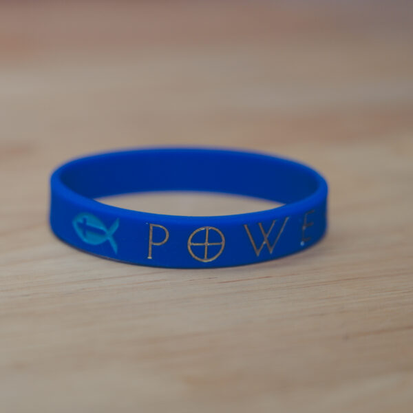 Power Silicone Bracelet with Luke 18:19 “Only God is good”