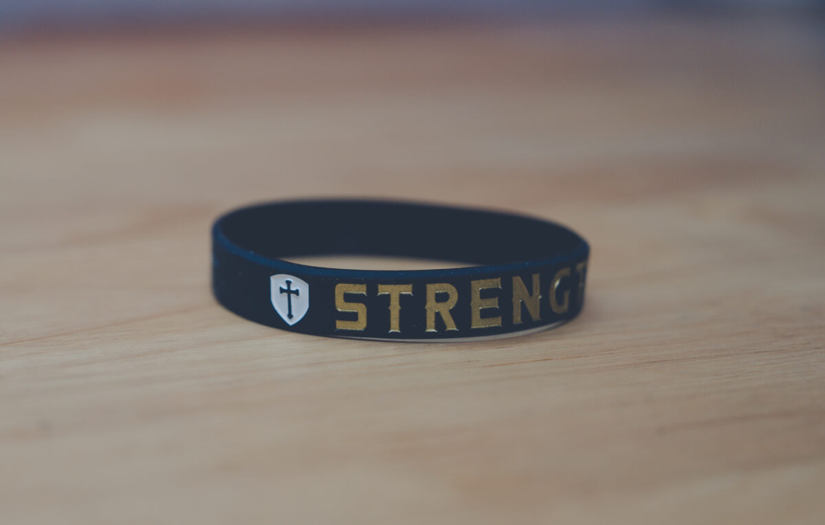 Strength Silicone Bracelet with Philippians 4:13 “I can do all things through Christ”