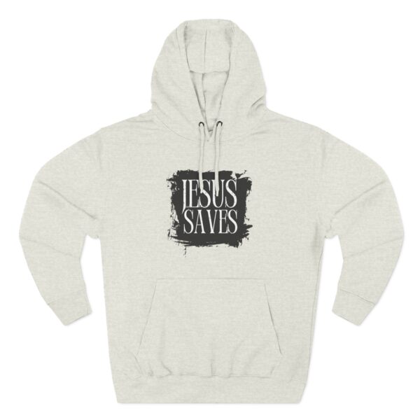 Jesus Saves Hoodie with Christian message proclaiming salvation in Christ
