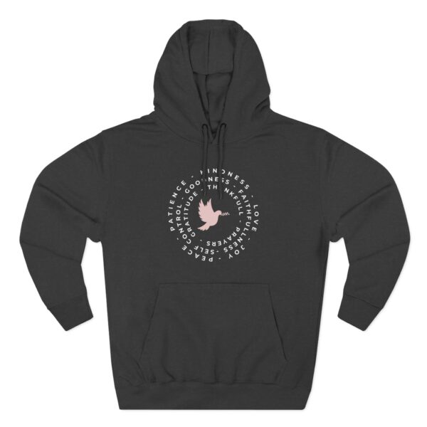 Fruit of the Spirit Hoodie with Christian message inspired by Galatians 5:22-23