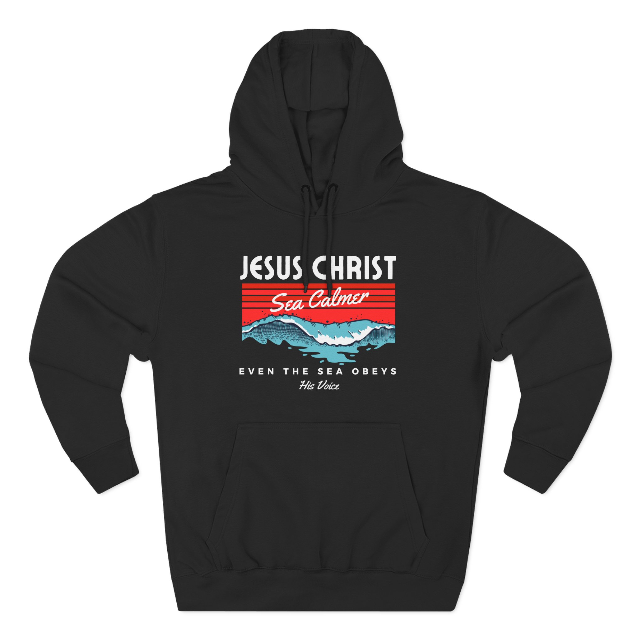 Sea Calmer Hoodie Hoodies Christian Apparel & Accessories Sea Calmer Hoodie – Christian Hoodie Inspired by Jesus Calming the Storm