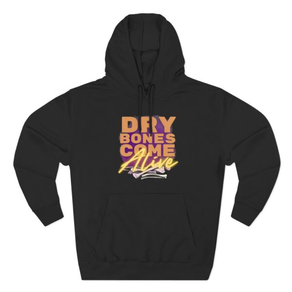Dry Bones Come Alive Hoodie inspired by Ezekiel 37 with a Christian revival design