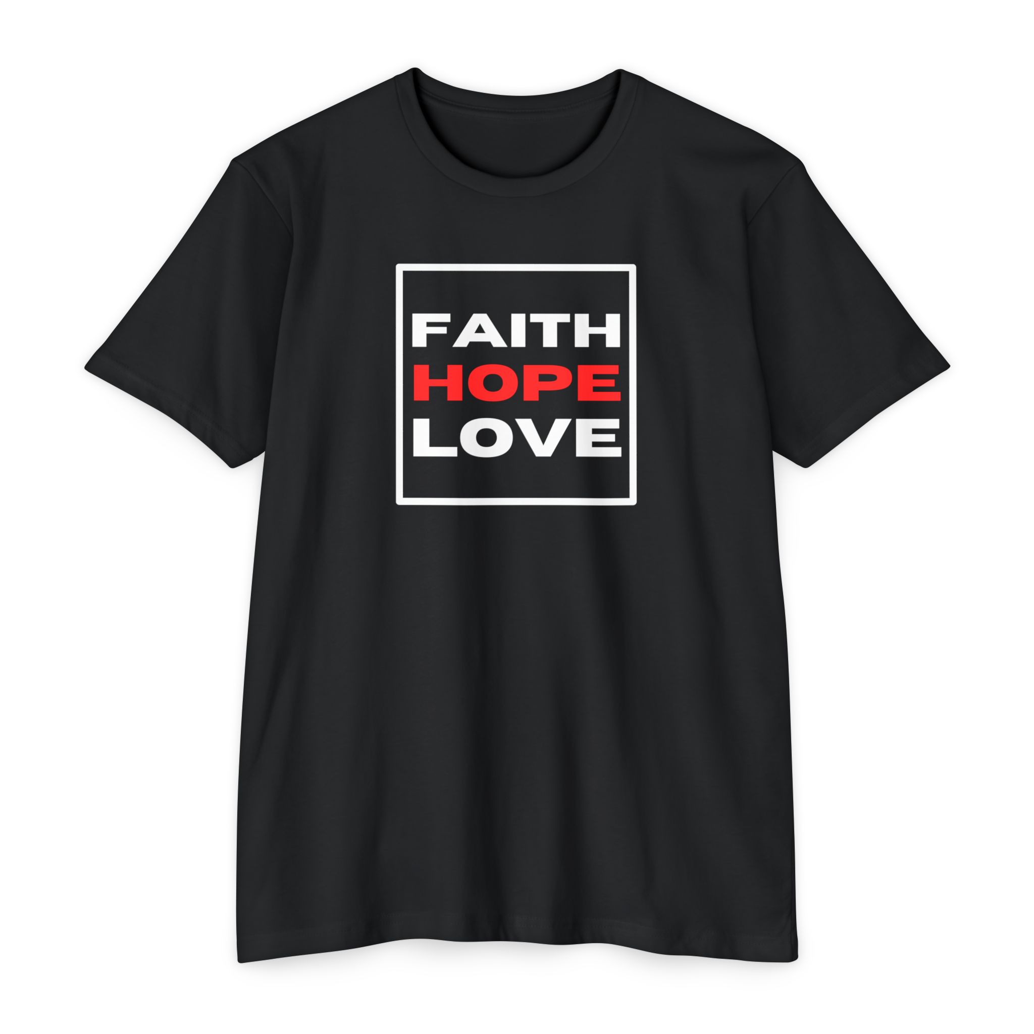 Faith Hope Love Tee Shop Christian Apparel & Accessories Faith Hope Love Tee - Image 2