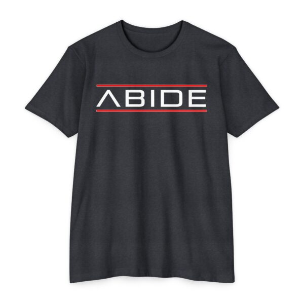 Abide Tee featuring minimalist Christian design inspired by John 15