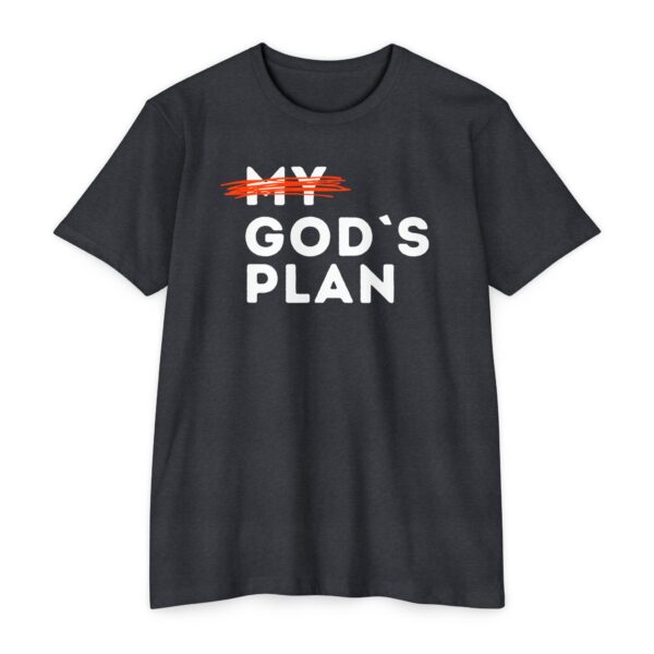 God’s Plan Tee featuring “MY” crossed out and replaced with God’s Plan Christian design