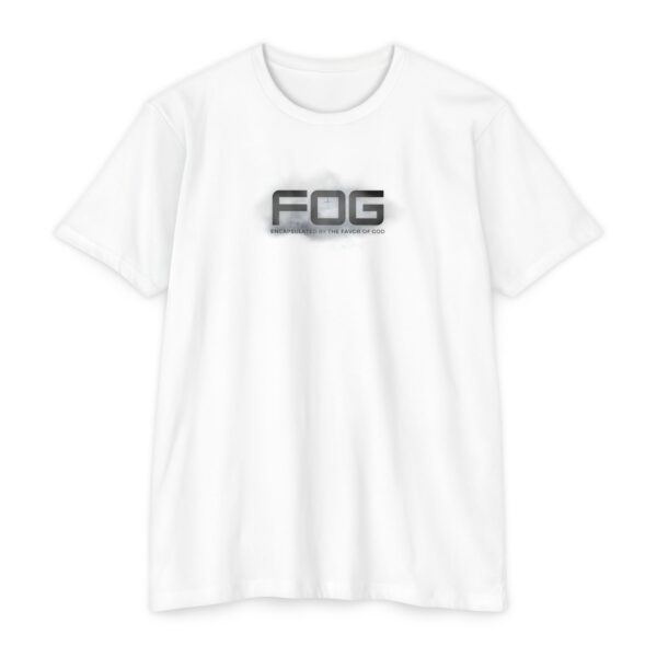 Favor of God Tee with FOG design and cross symbol Christian T-shirt