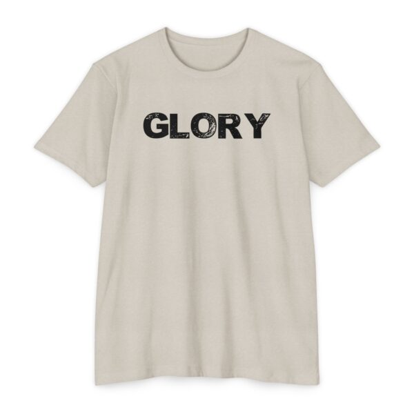 Glory Tee with Christian faith design celebrating the glory of God