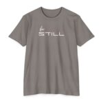 Be Still Tee with Christian faith message inspired by Psalm 46:10