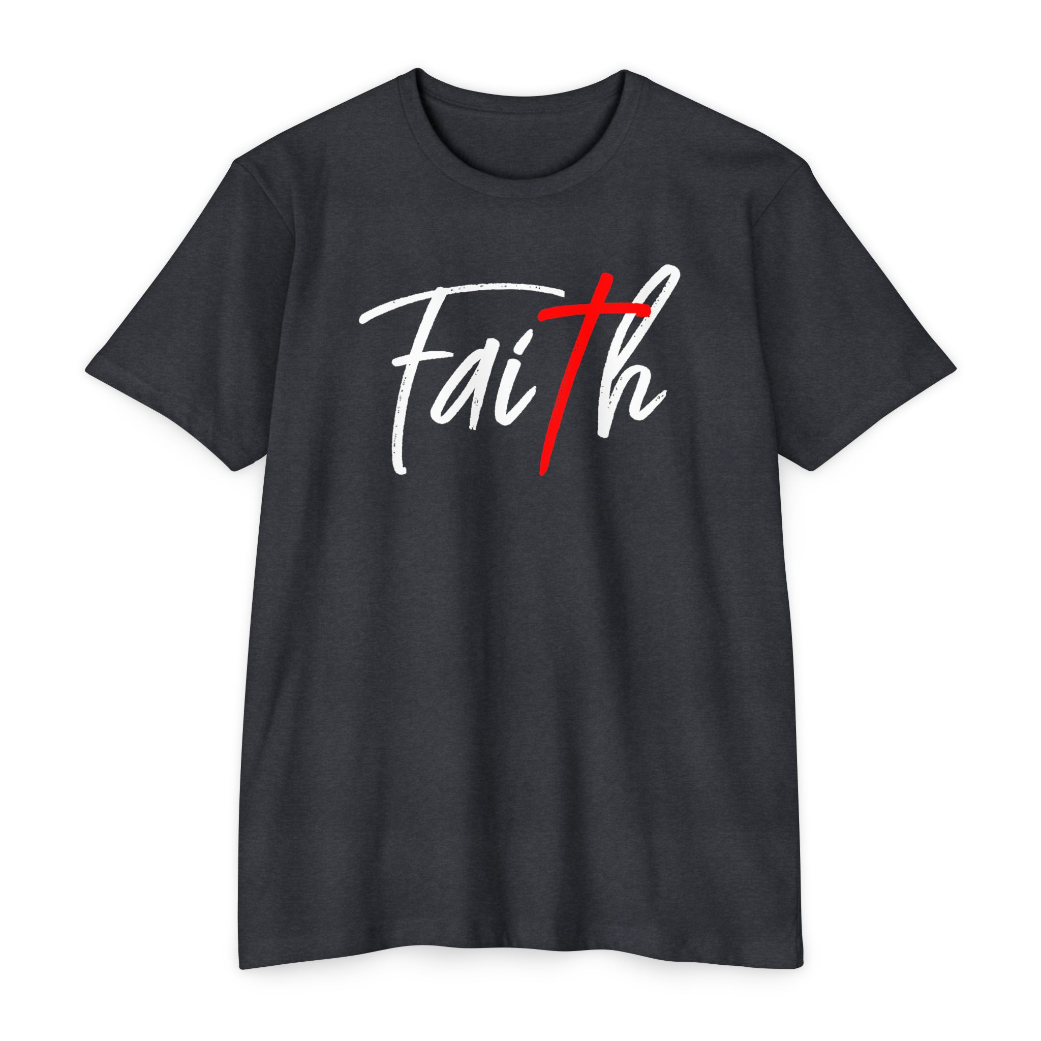Faith Tee Shop Christian Apparel & Accessories Faith Tee featuring a modern Christian design encouraging trust in God