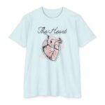 The Heart Is Deceitful Tee with Christian message inspired by Jeremiah 17:9 and bleeding heart graphic