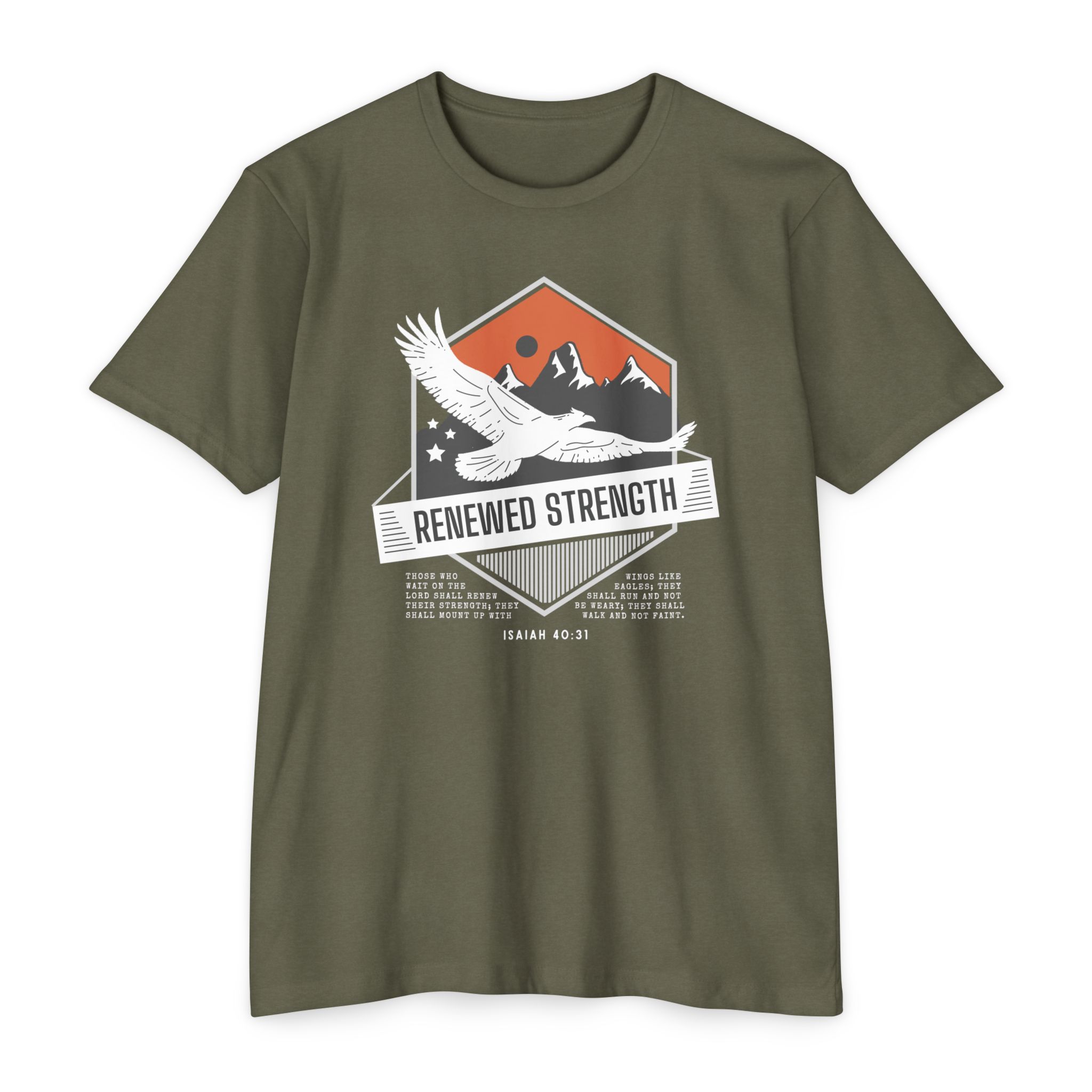 Renewed Strength Tee Shop Christian Apparel & Accessories Renewed Strength Tee - Image 8