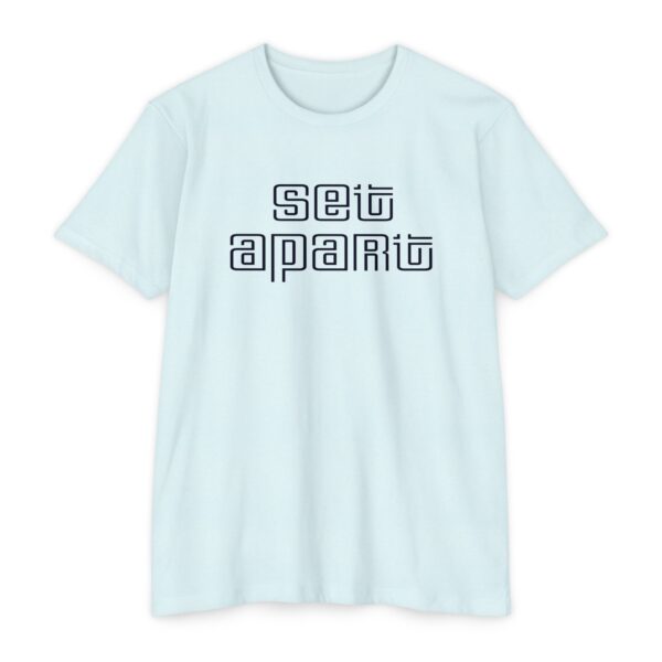 Set Apart Tee with Christian faith design inspired by 1 Peter 2:9